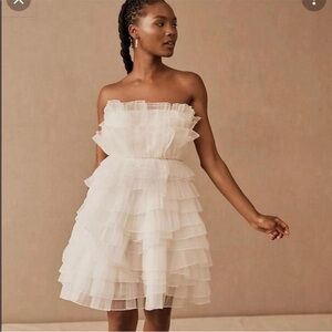 BHLDN Huntington Organza Tiered Dress